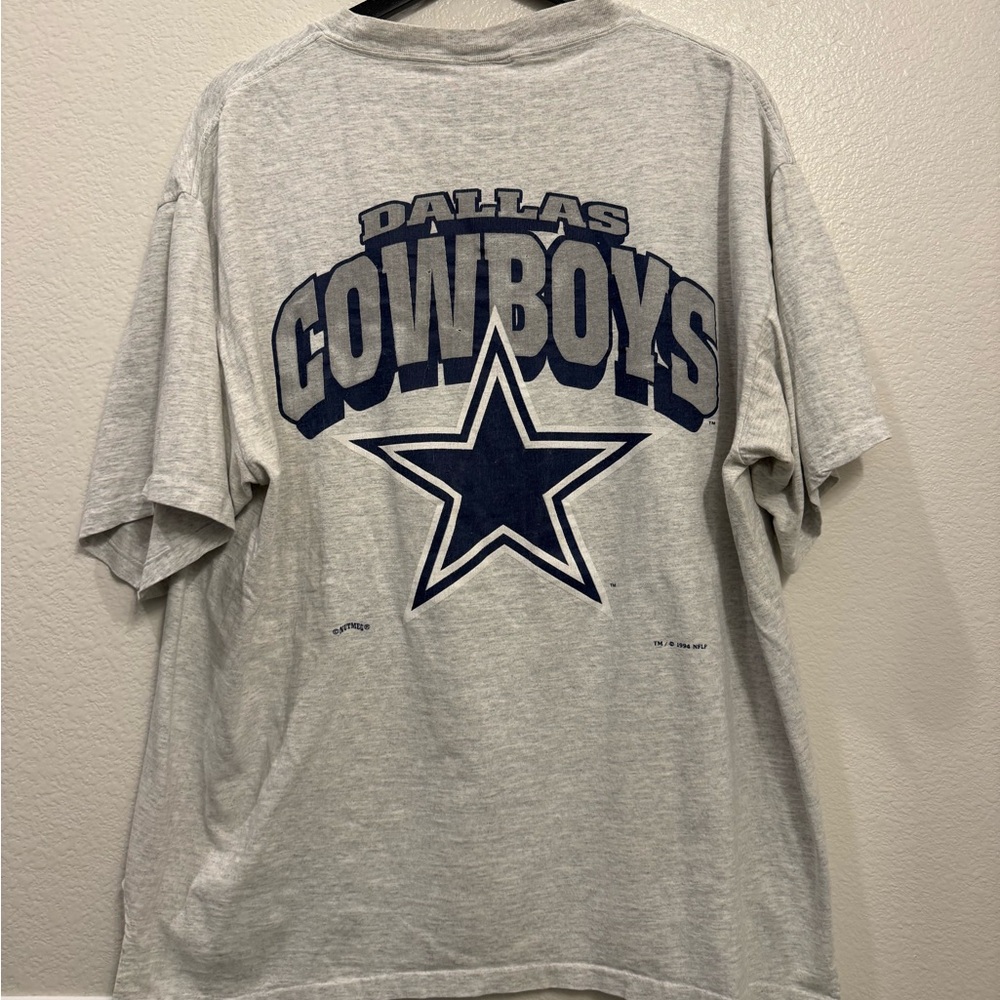 1994 Dallas Cowboys Grey Nutmeg Mills NFL Football T-shirt XL 24x28